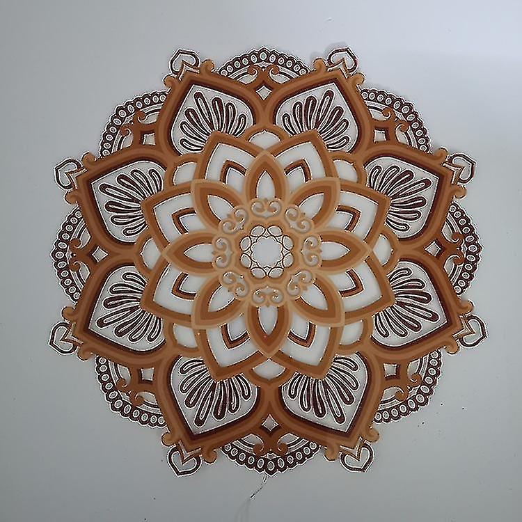 Mandala Yoga Room Night Light Led， Multilayered Laser Cut Carved Led Elegant Acrylic Mandala Hanging