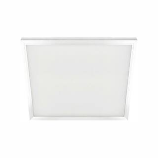 Commercial Electric 2ft. x 2ft. 48W 4250 Lumen White Integrated LED Edge-Lit Flat Panel T-Bar Grid Flush Mount Troffer Color Changing CCT FP2X24WYWHHDT