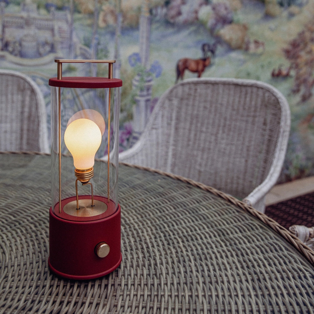 The Muse Portable Lamp in Pomona Red