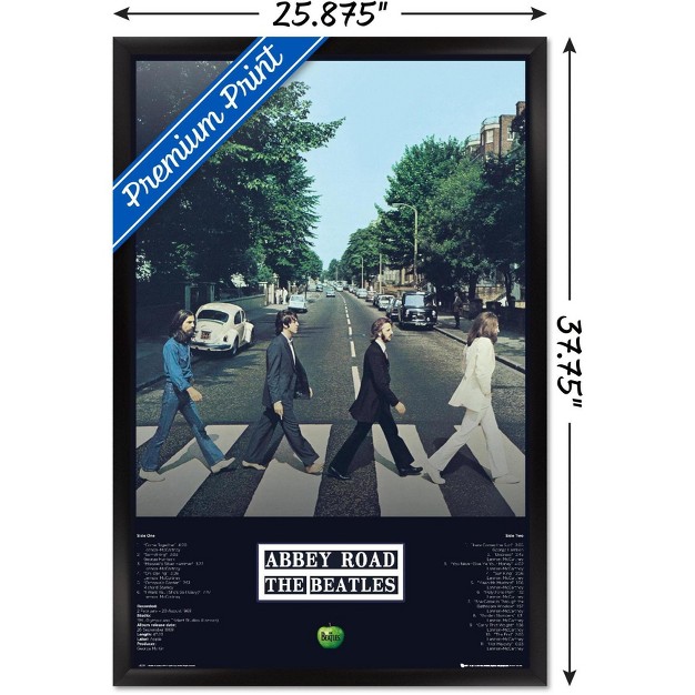 Trends International 24x36 The Beatles Abbey Album Framed Wall Poster Prints