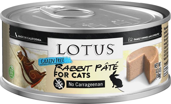 Lotus Rabbit Grain-Free Pate Canned Cat Food