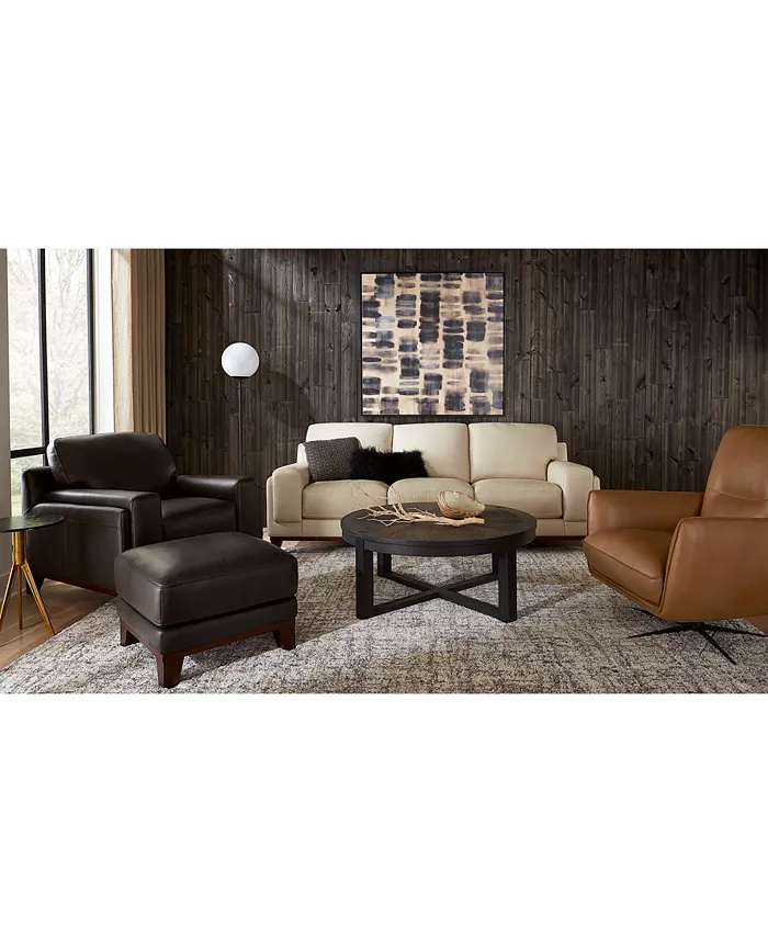 Furniture Jeddo 94 Leather Sofa