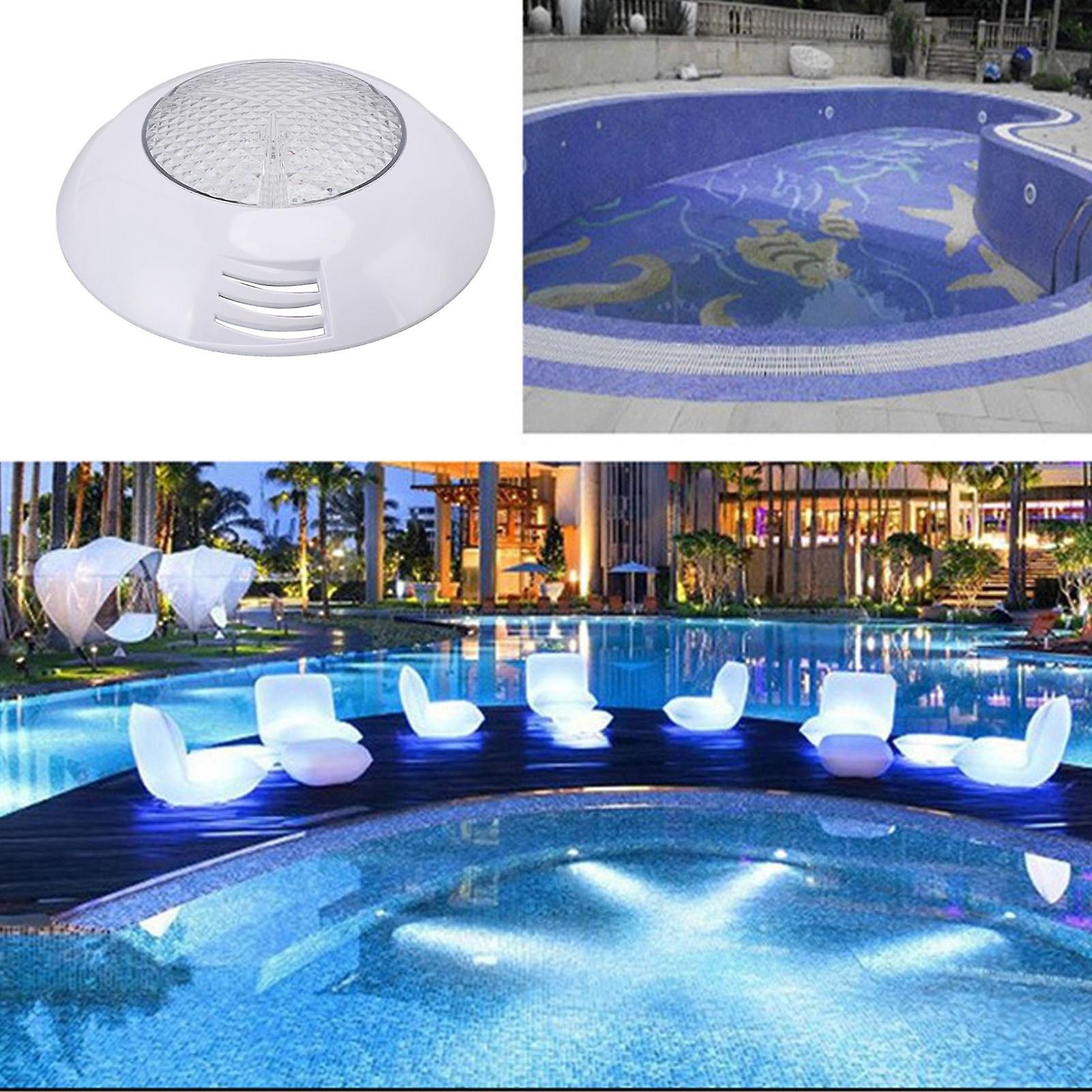 Rgb Led Pool Lights With Remote Control - Ip68 Waterproof， High Transmittance， Durable Abs Pc[18w]