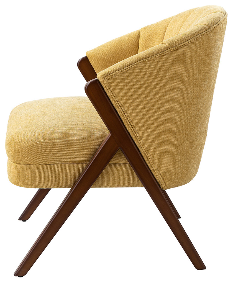 Barrel Chair   Midcentury   Armchairs And Accent Chairs   by Karat Home  Houzz