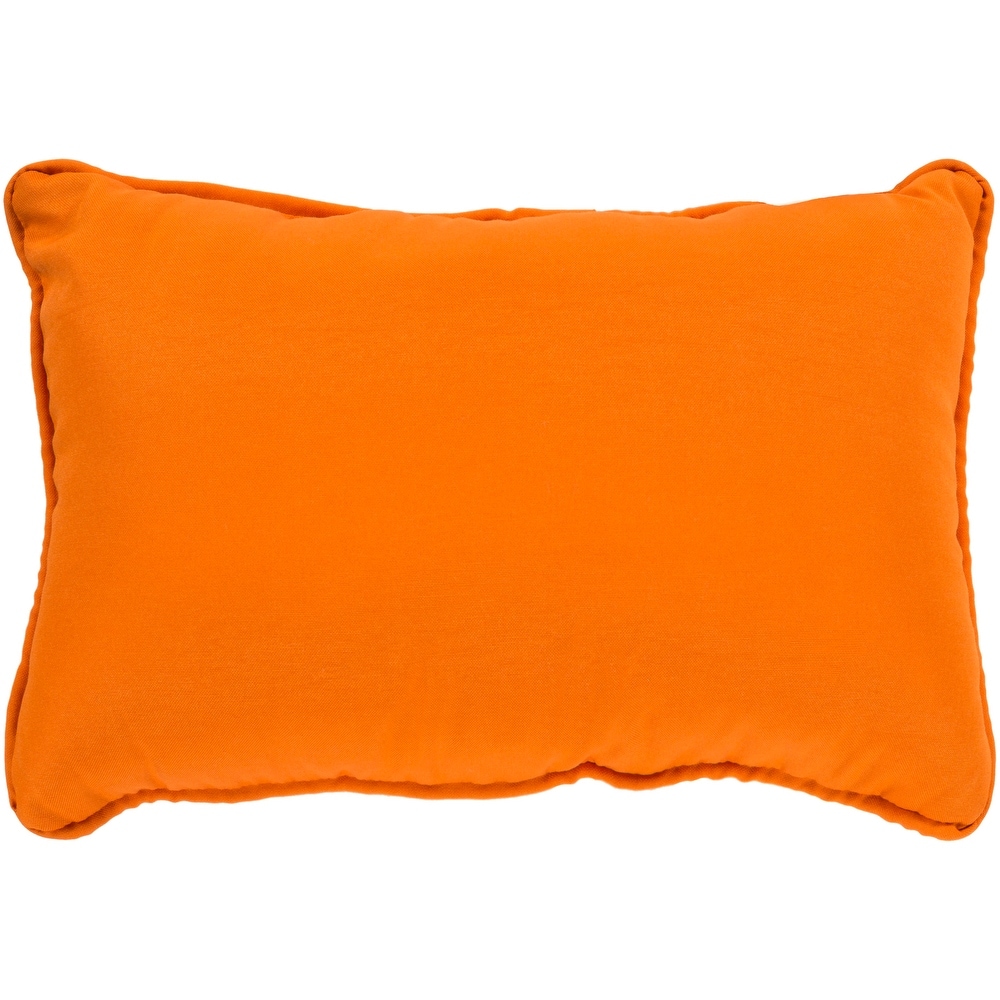 Miguel Orange Solid Indoor/ Outdoor Throw Pillow (13\