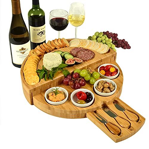 Picnic at Ascot Transforming Organic Bamboo 'Cheese and Tapas' Board