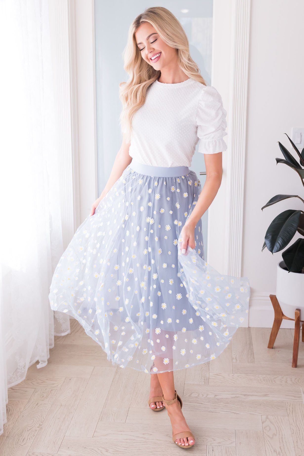 Crazy Daisy Modest Tulle Skirt