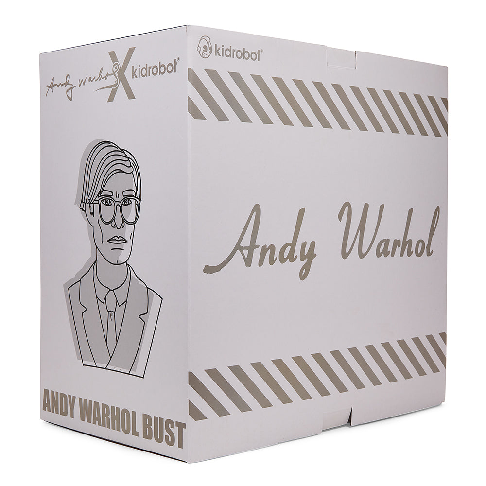 Andy Warhol 12” Bust Vinyl Art Sculpture – Iridescent Edition (Limited Edition of 300)