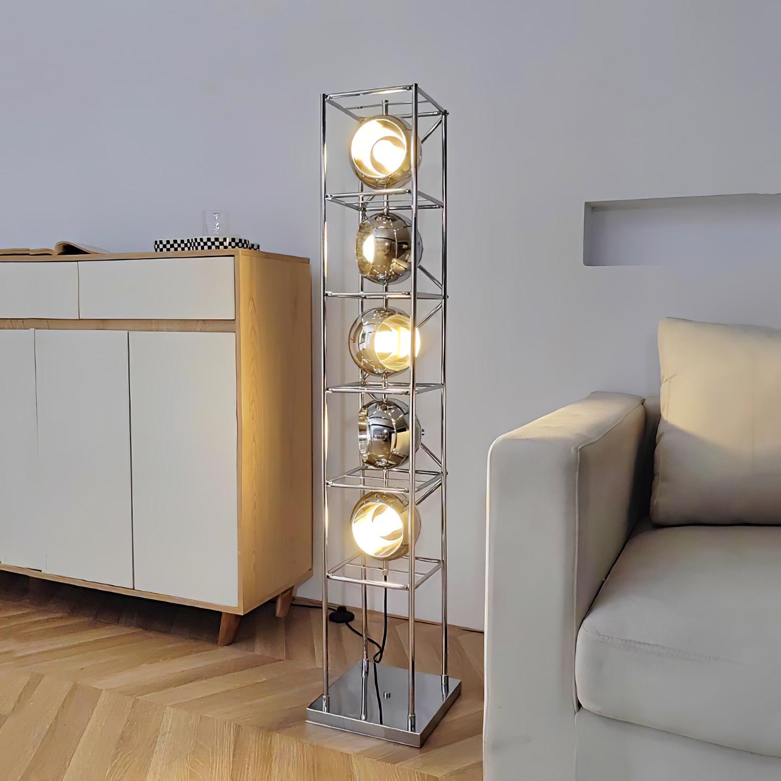 Tower of Spheres Floor Lamp