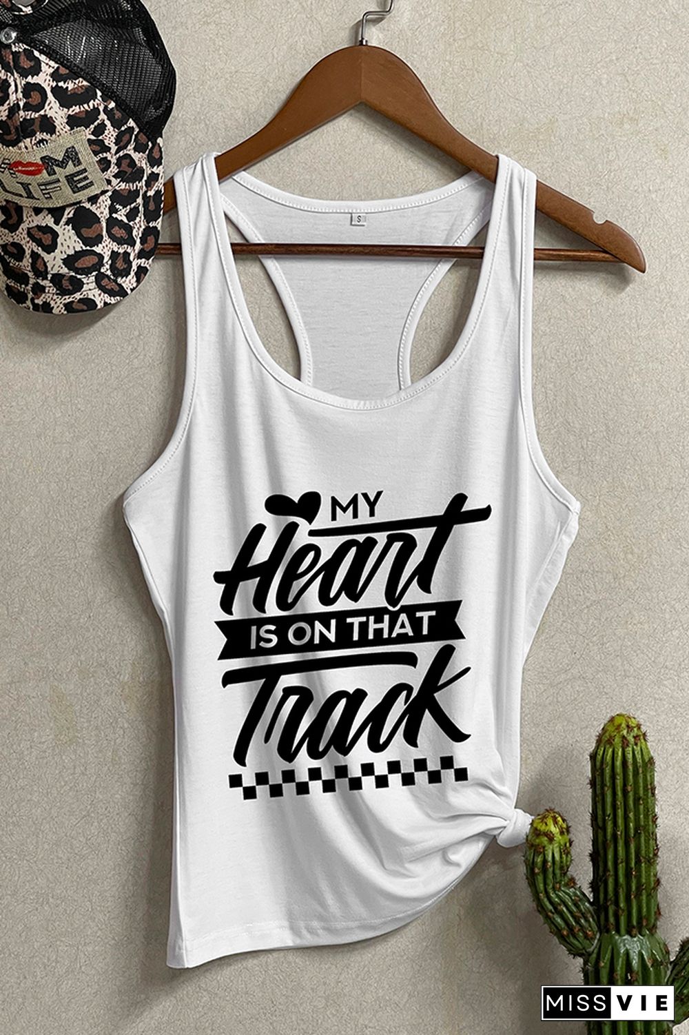 My Heart Is On That Track Tank Top Wholesale