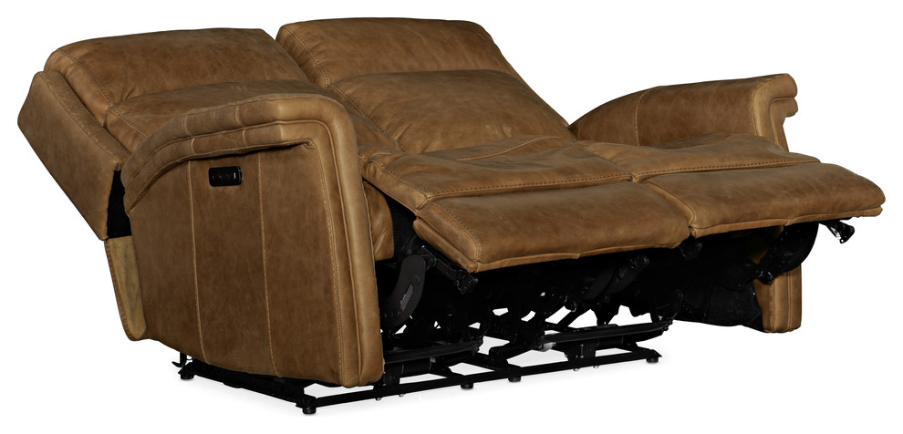 Poise Power Recliner Loveseat With Power Headrest   Transitional   Loveseats   by Hooker Furniture  Houzz