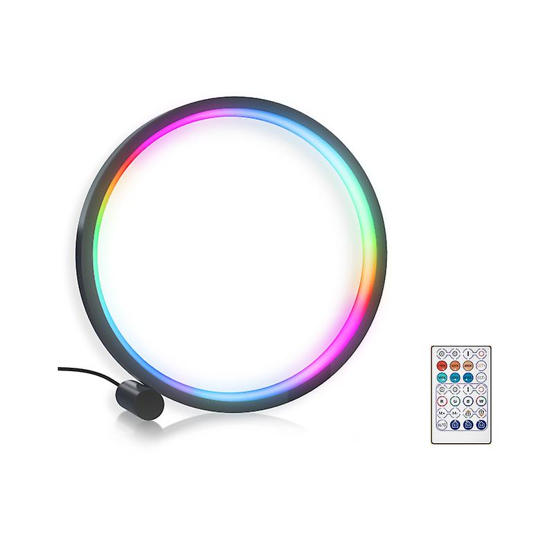 Colourful Smart Led Night Light Music Rhythm Induction Round Lamp