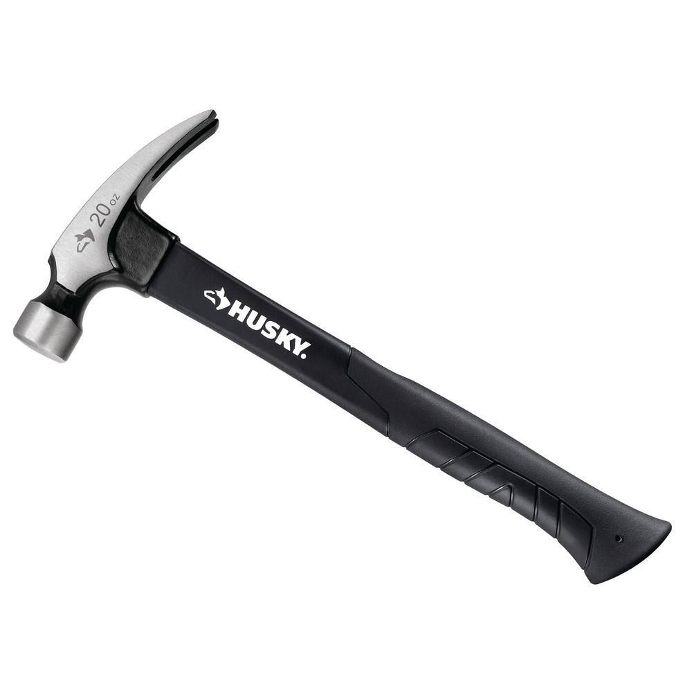 Husky 20 oz. Fiberglass Rip Claw Hammer N-G20SHK