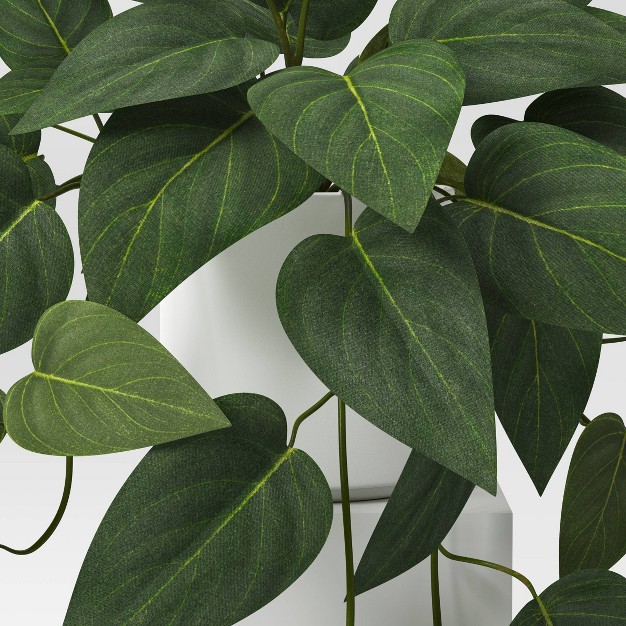 Artificial Philodendron Plant In Modern Ceramic Pot