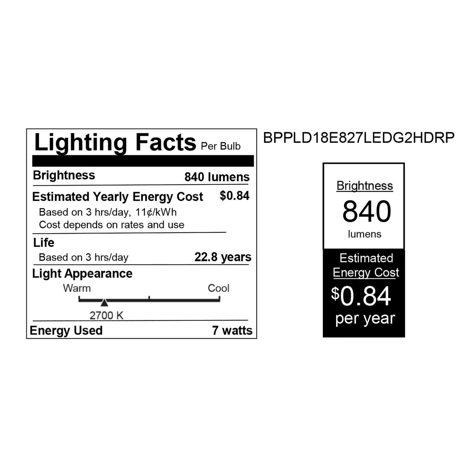 Feit LED Linear PL G24Q-2 LED Light Bulb Soft White 18 Watt Equivalence 1 pk