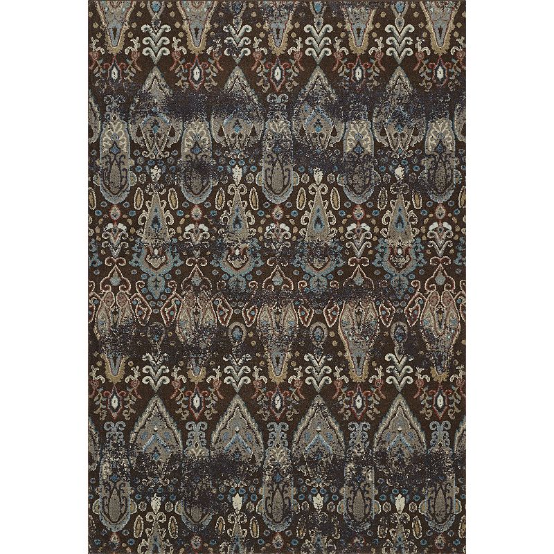 Addison Thurston Distressed Ikat Steel Area Rug