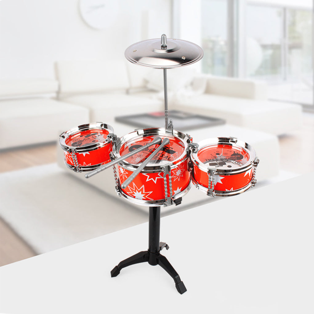 Girls Boys Practice Exercise Toy Drum Set Children Percussion Instrument Musical Early Childhood Toys Playset