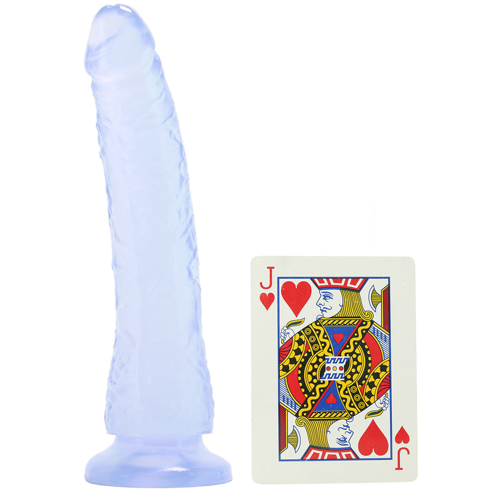 Basix Slim 7 Inch Dildo in Clear