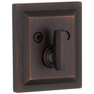 Baldwin Square Venetian Bronze Low Profile Single Cylinder Deadbolt Featuring SmartKey Security 380SLB11PSMTCPR