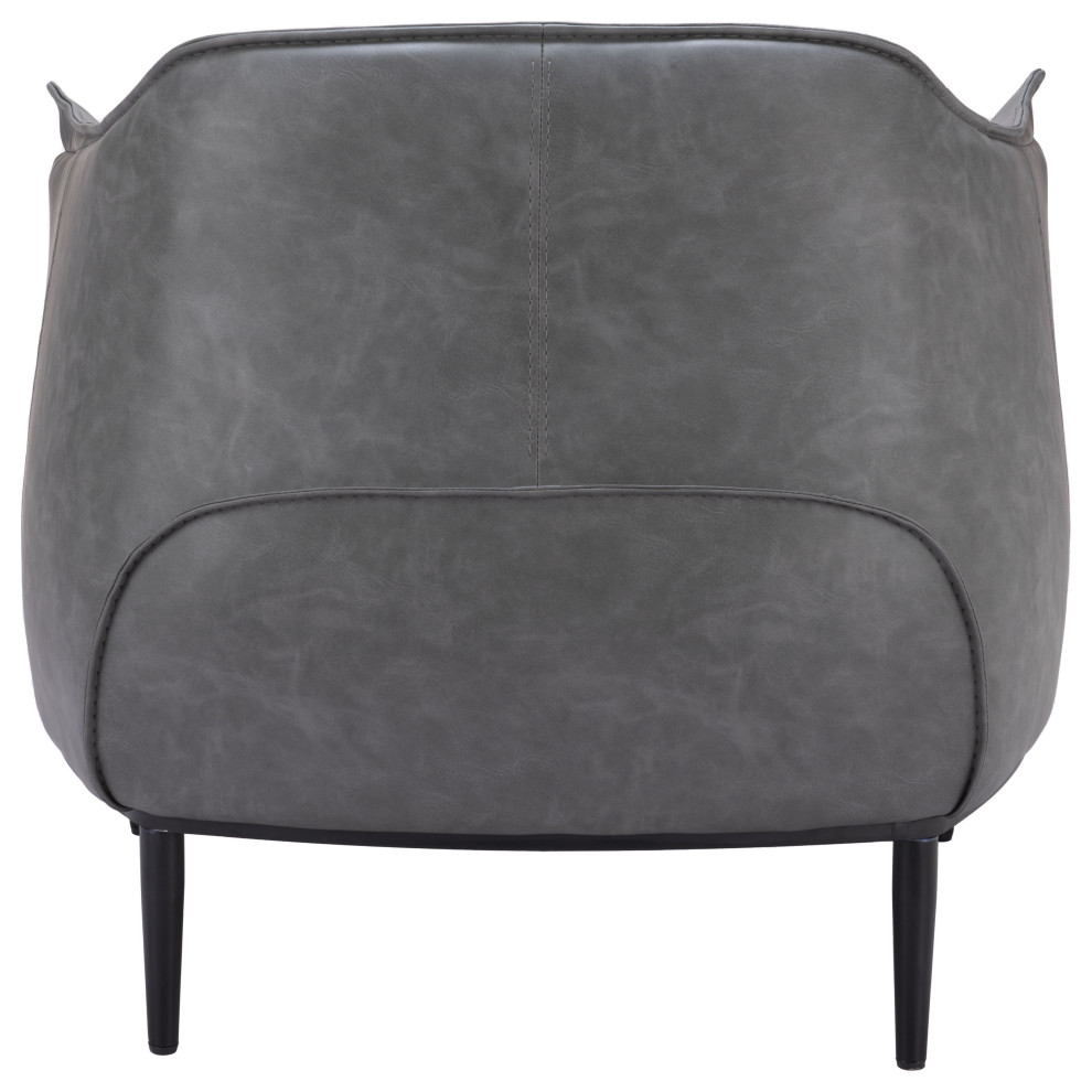 Julian Accent Chair Gray   Modern   Armchairs And Accent Chairs   by Zuo Modern Contemporary  Houzz