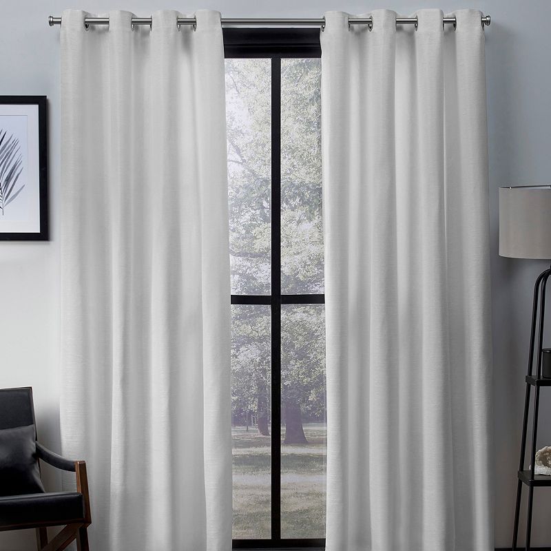 Exclusive Home 2-pack Virenze Faux Silk Window Curtains