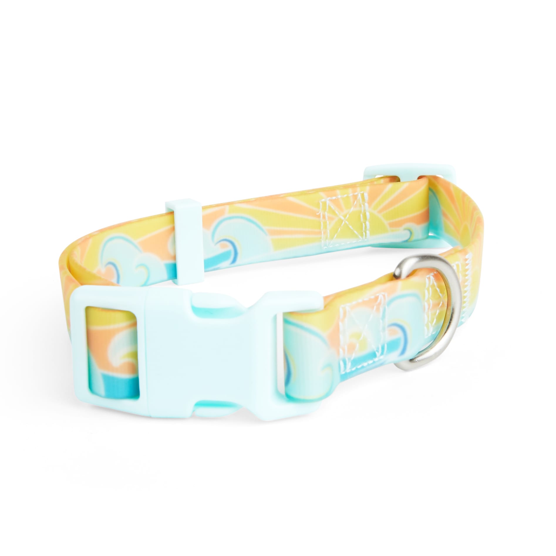 YOULY Wipeable Sunset Print Dog Collar， Small