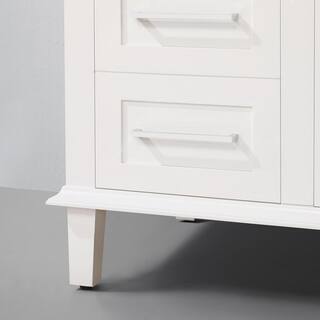 Home Decorators Collection Sonoma 36 in. W x 22 in. D x 34.50 in. H Bath Vanity in Off White with Carrara Marble Top Sonoma 36OW