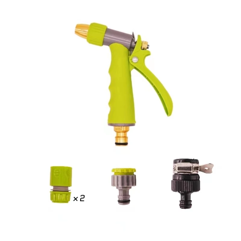 Factory Garden Hose Nozzle with Tap Quick Connector Water Spray Gun Garden Hand Shower High Pressure Garden Hose Nozzle Sprayer