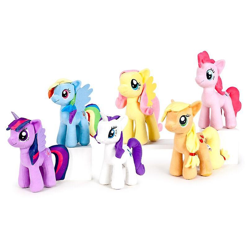 6-Pack My Little Pony 30cm Stuffed Toy Rainbow Dash Rarity Applejack etc.