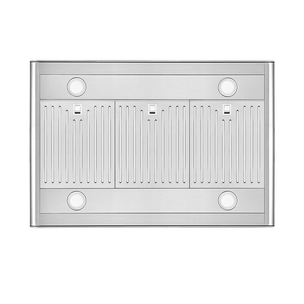 36 in. 400 CFM Island Range Hood - Ducted Exhaust Kitchen Vent - 36