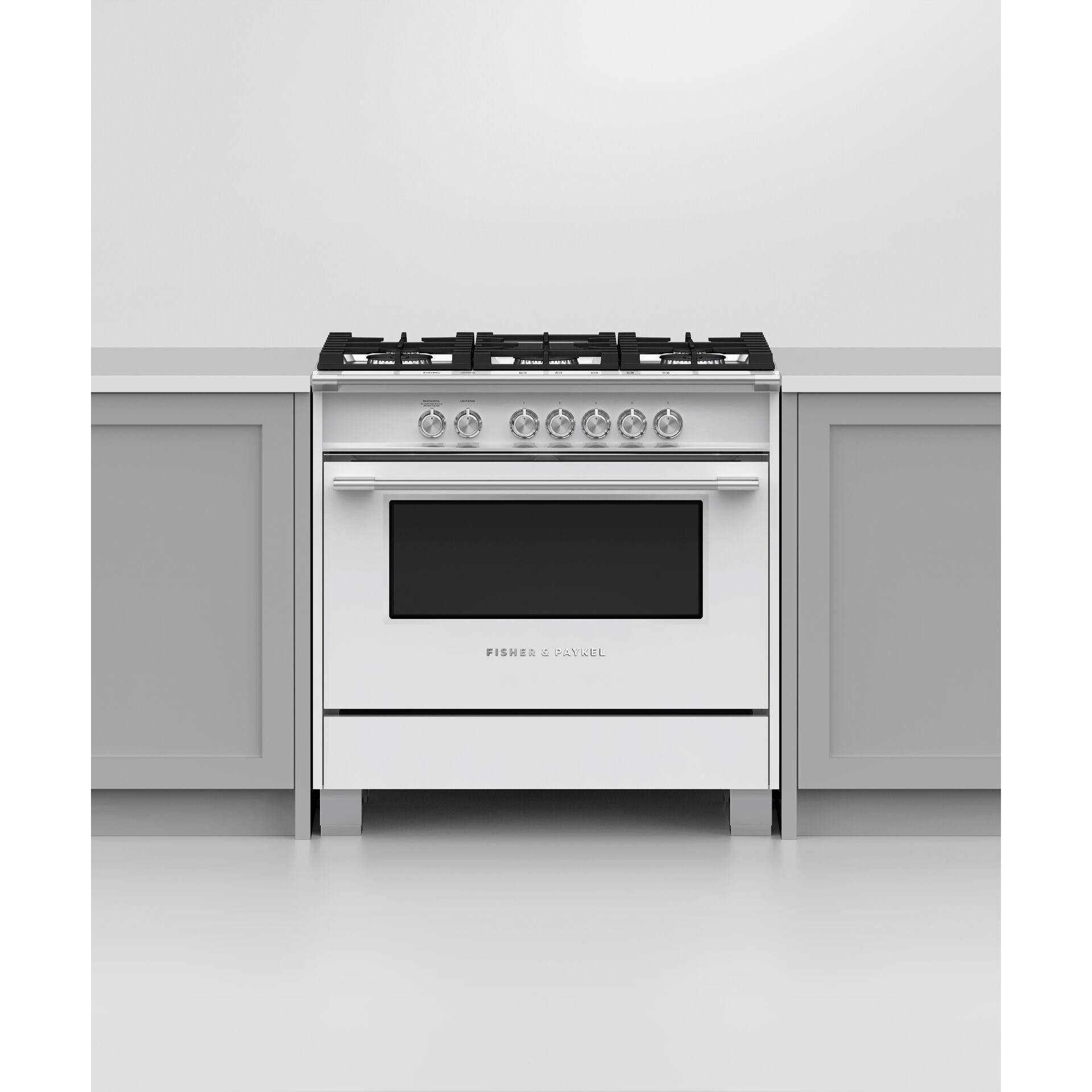 Fisher & Paykel 36-inch Freestanding Gas Range with AeroTech? Technology OR36SCG4W1