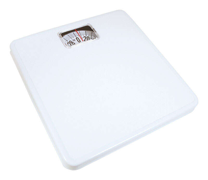 Taylor 300 lb Analog Bathroom Scale White