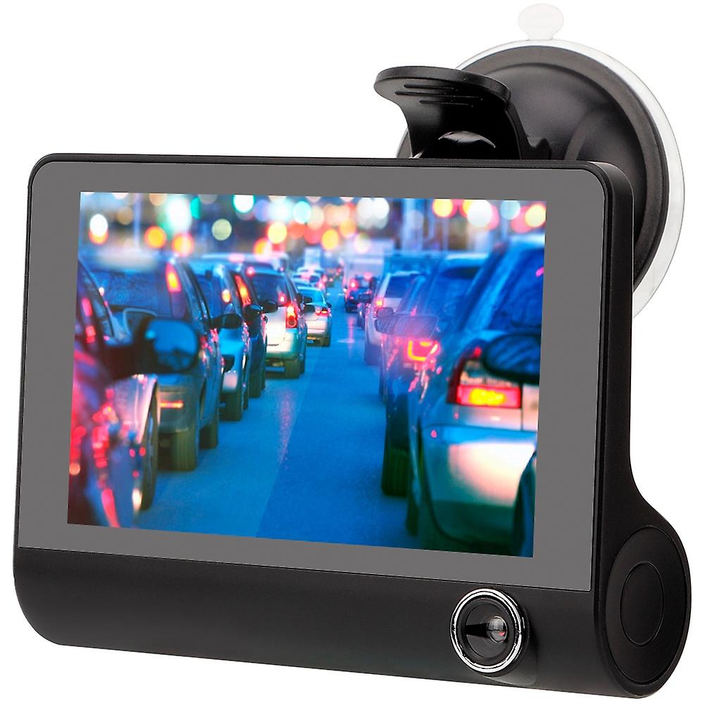 4inch HD 1080P Car DVR Dash Cam Camera Recorder Three Lens Camcorder Reversing Video Camera