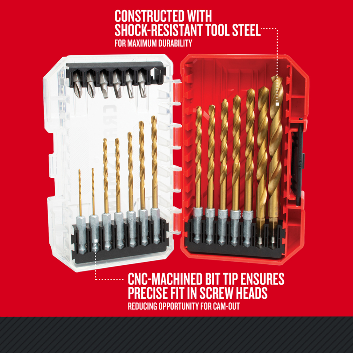 Craftsman Titanium Nitride Coating Drill and Driver Bit Set 21 pc