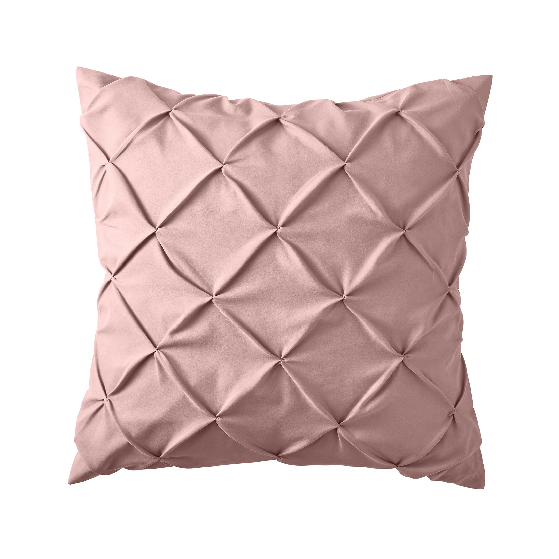 Mainstays Pink Pintuck Pleat Microfiber Square Sham， Euro Sham