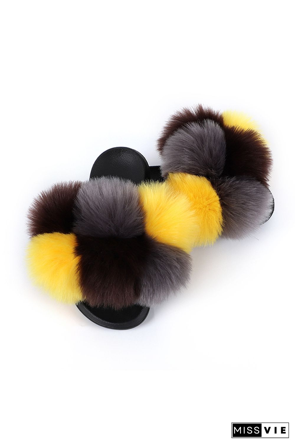 Colorful Fluffy Home Slippers Wholesale