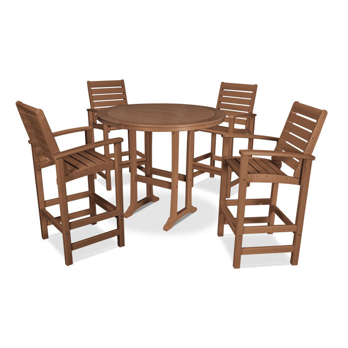 Polywood Signature 5 Piece Bar Dining Set PWS305-1