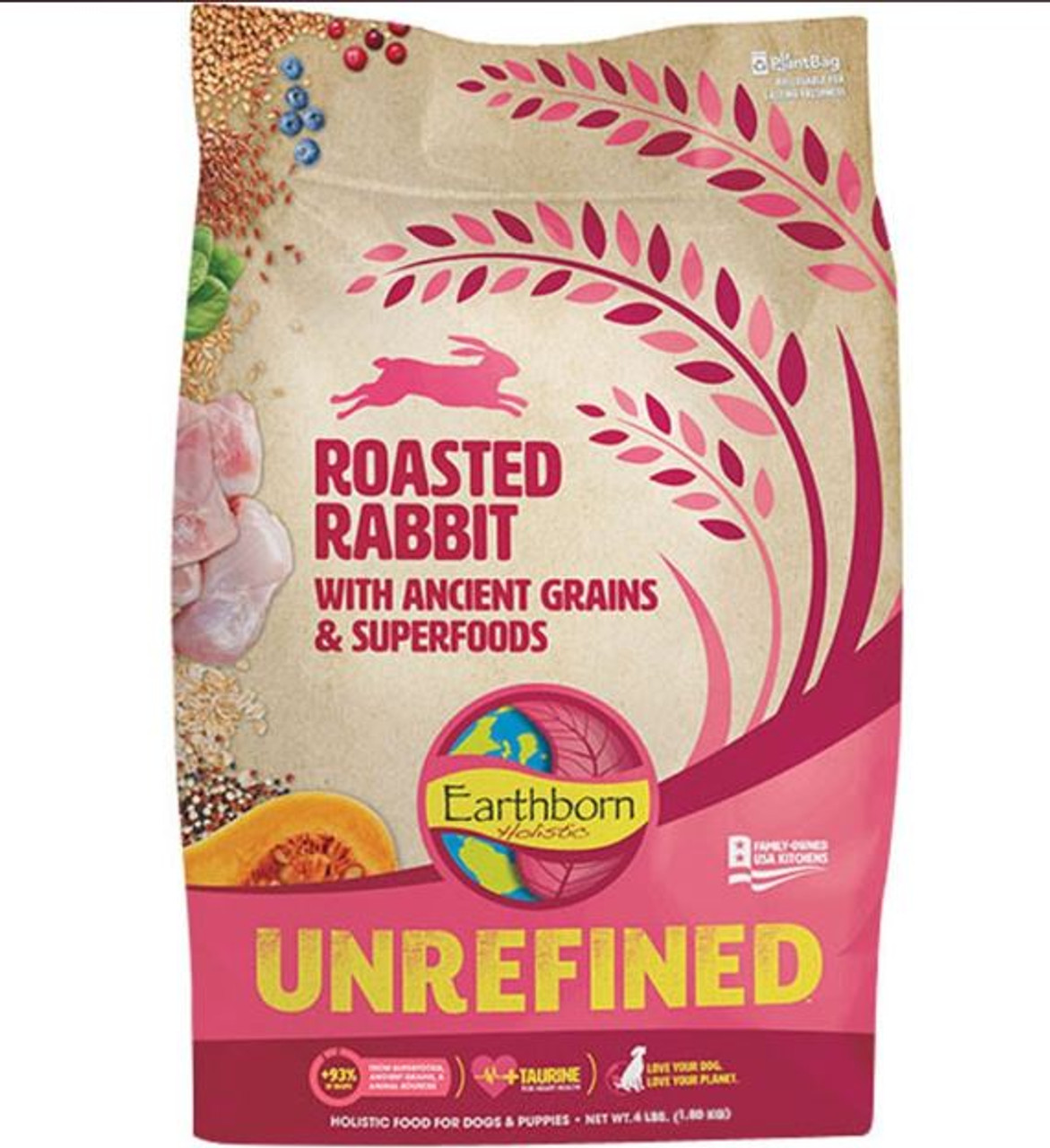 Earthborn Unrefined Holistic Roasted Rabbit Dog Food