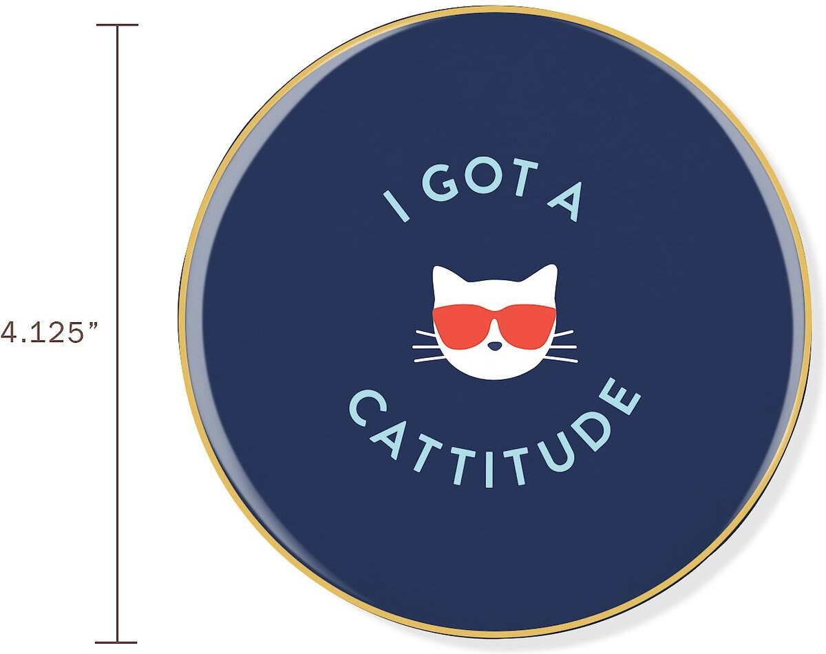 Pet Shop by Fringe Studio Cattitude Ceramic Coasters