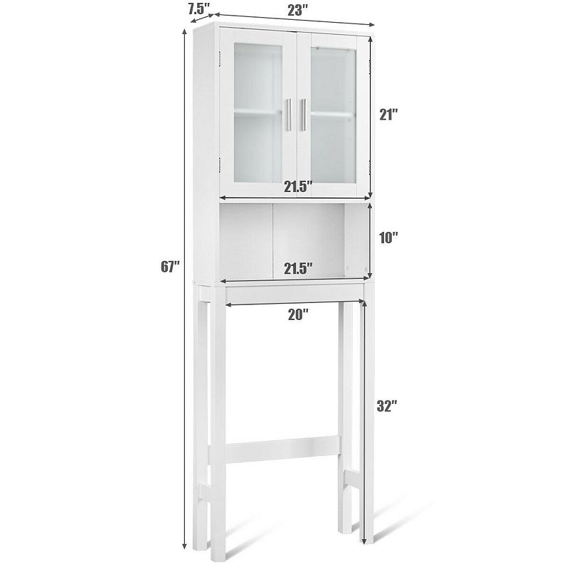 Bathroom Tower Storage Cabinet Organizer