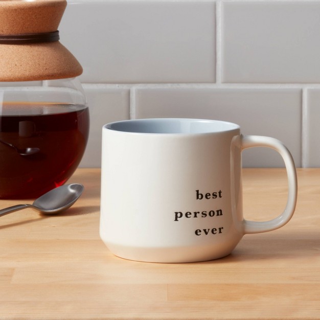 16oz Stoneware Best Person Ever Color Splash Mug