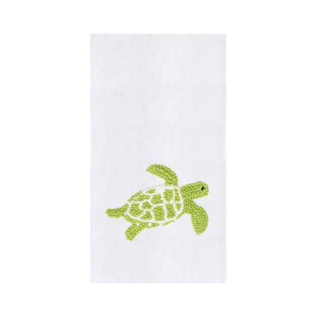 C amp f Home Green Turtle French Knot Flour Sack Kitchen Towel