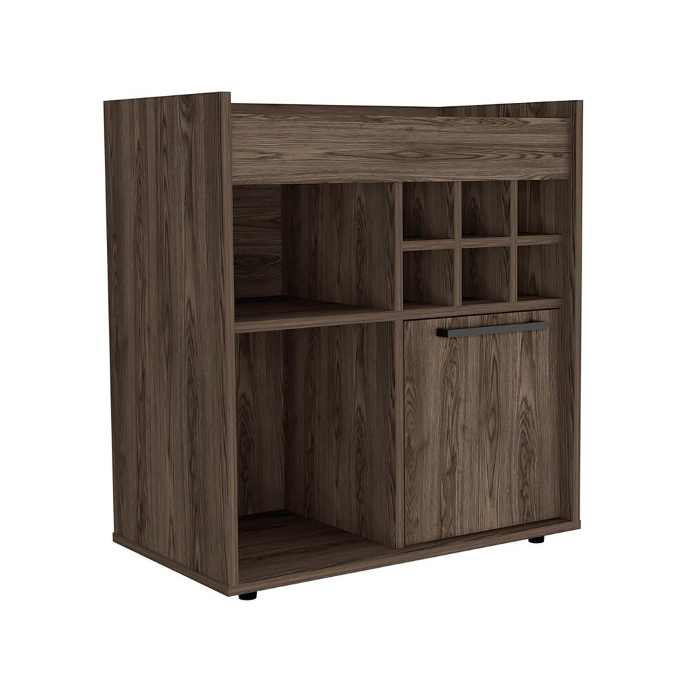 Bar Cabinet With Two Concealed Shelves And Six Wine Cubbies