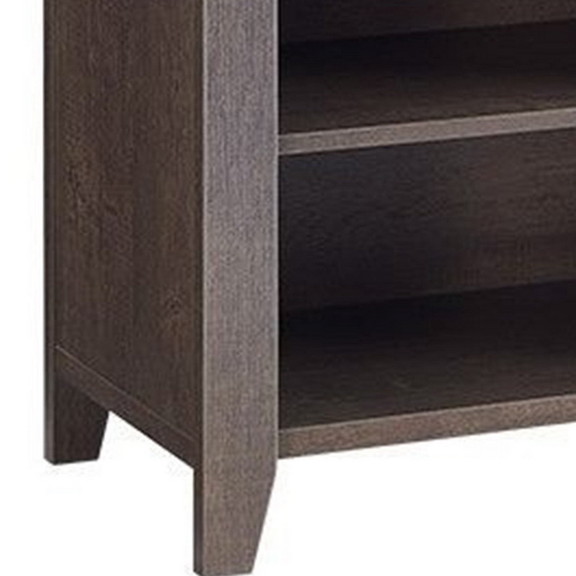 Benjara BM226197 1 Drawer Wooden TV Stand with 4 O...