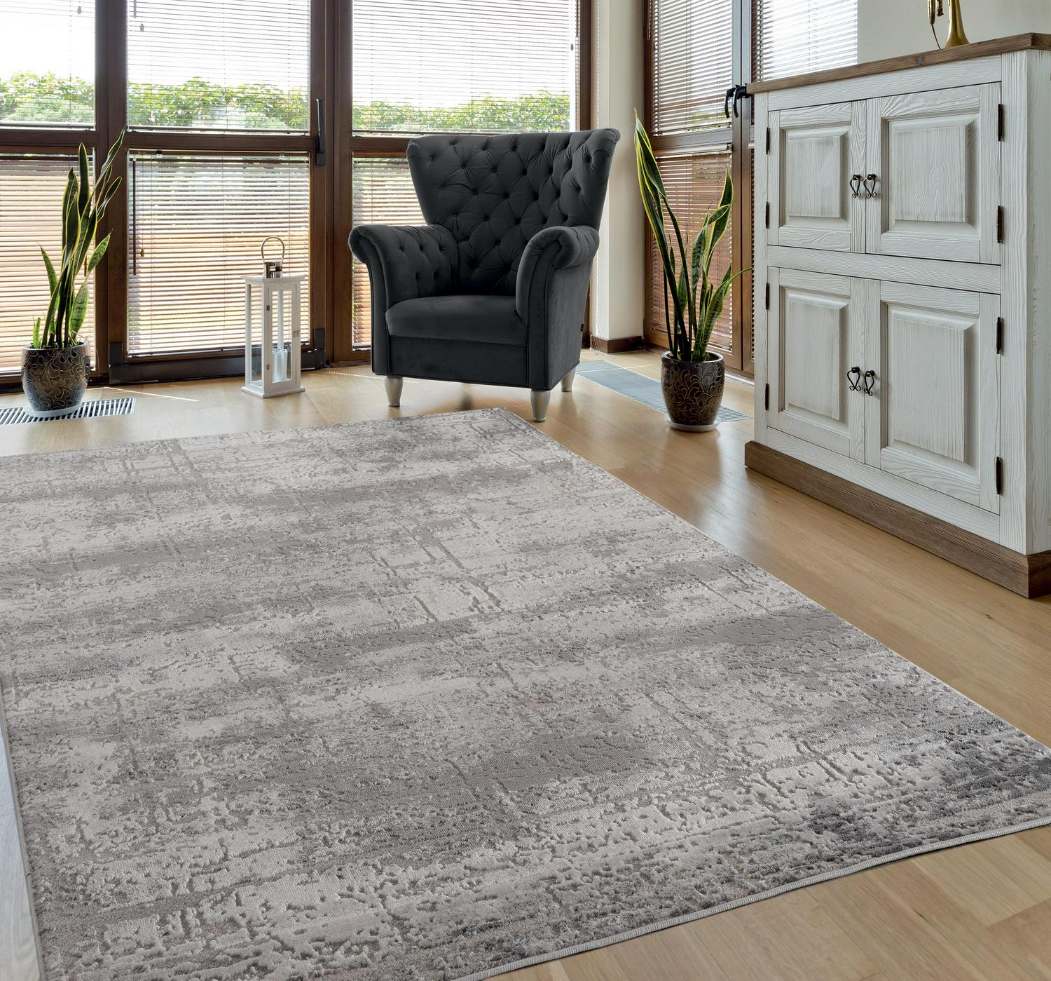 United Weavers Rasbora Pelco Contemporary Abstract Area Rug Grey 7821710  x 7821710  Crowdfused