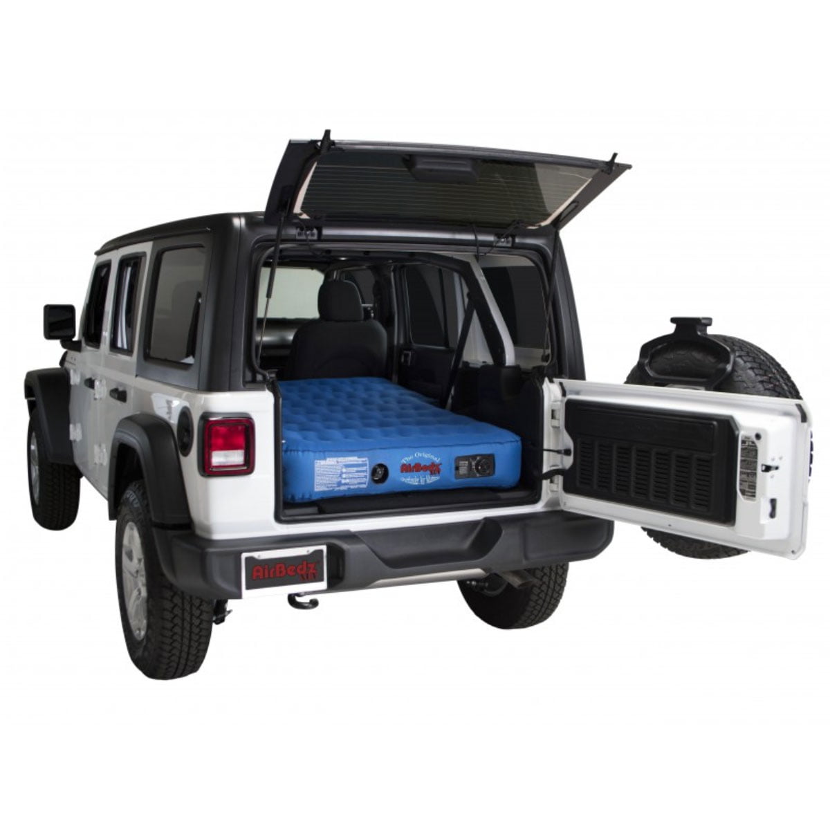 Airbedz AirBedz XUV JEEP， SUV and Crossover Vehicle Rear Seats Down Air Mattress， Built-In Rechargeable Battery Air Pump