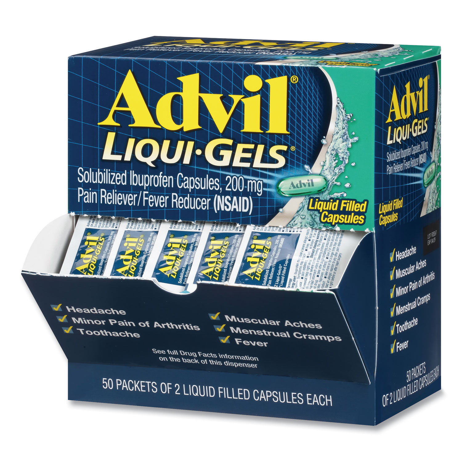 Liqui-Gels by Advilandreg; PFYBXAVLQG50BX