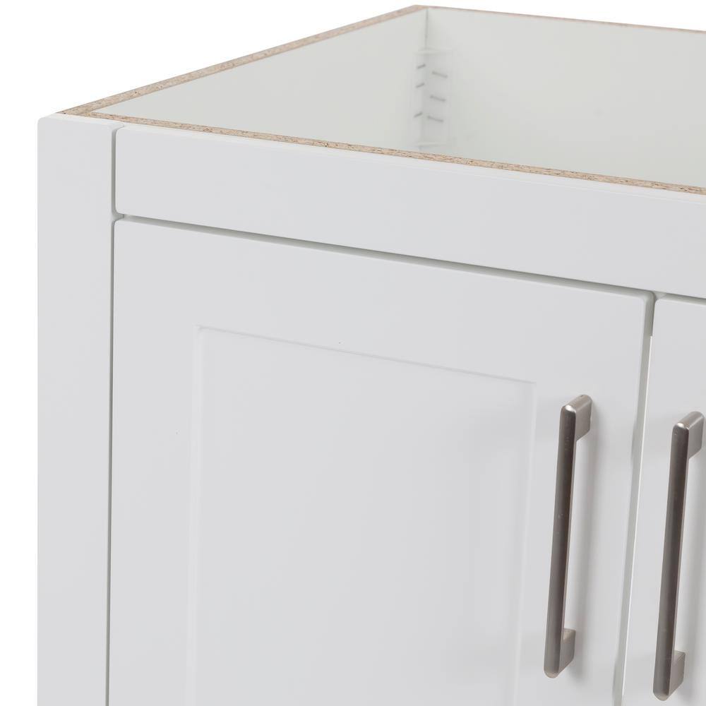 Home Decorators Collection Craye 30 in. W x 21.6 in. D x 34 in. H Bath Vanity Cabinet without Top in White CY30-WH