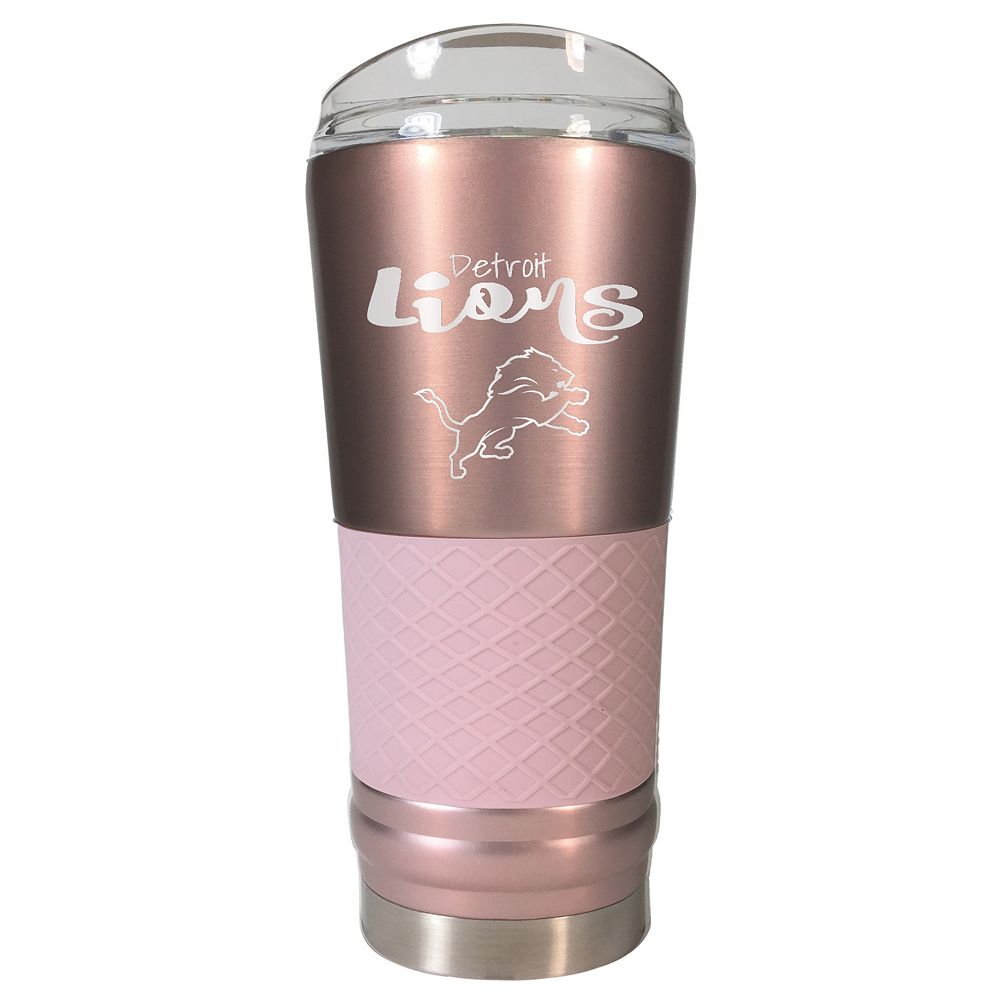 Detroit Lions 24 oz Rose Gold Finish Vacuum Insulated NFL Draft Tumbler