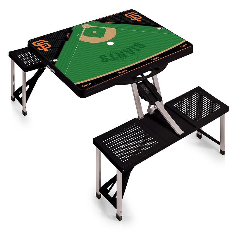 Picnic Time San Francisco Giants Portable Picnic Table with Field Design